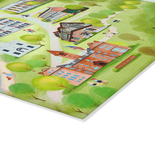 Aurora Village Glass Charcuterie and Cutting Board