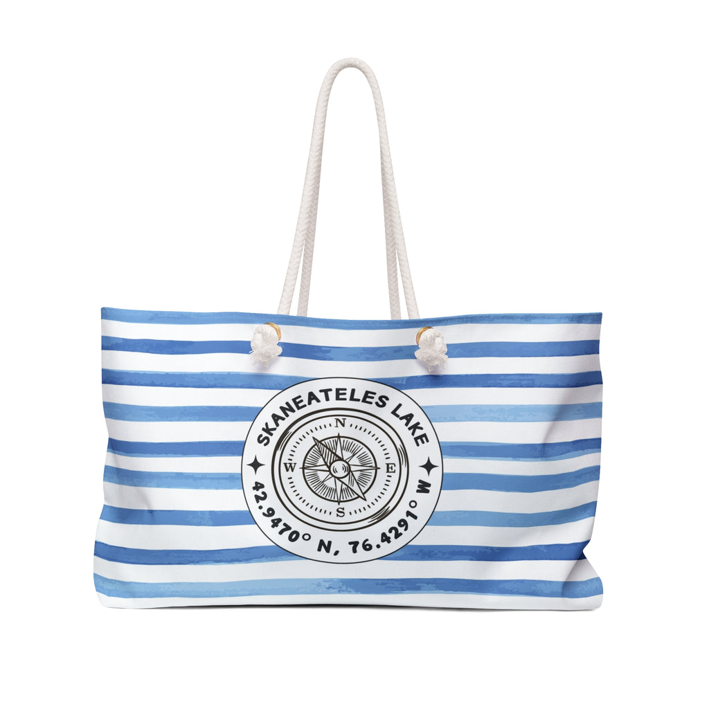 Skaneateles Cabana Stripe - Jumbo Lake Day Tote Bag