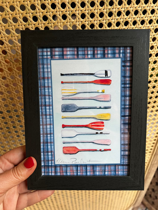 Sample Sale Framed Mini Print - Oars