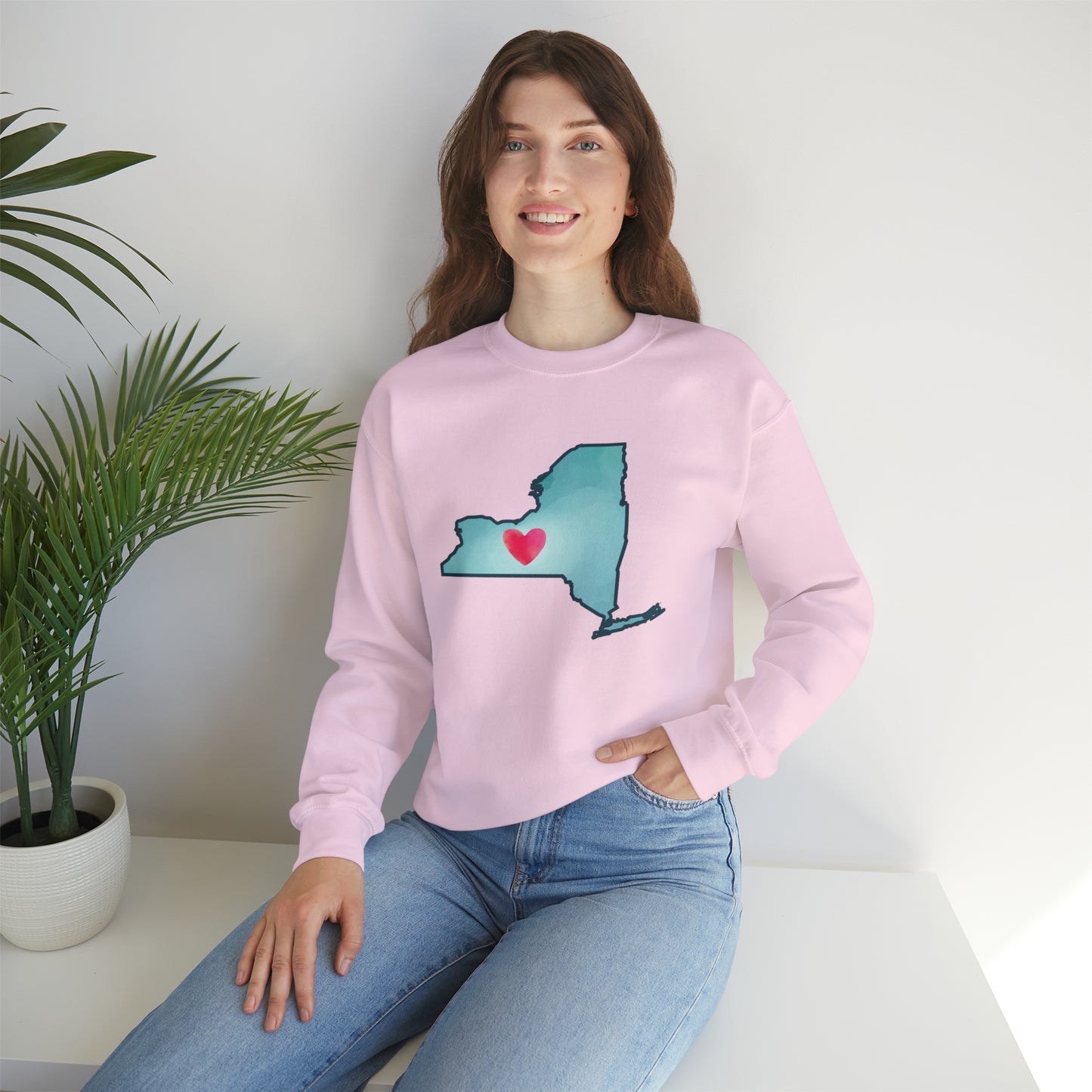 NY Heart - Unisex Crewneck Sweatshirt