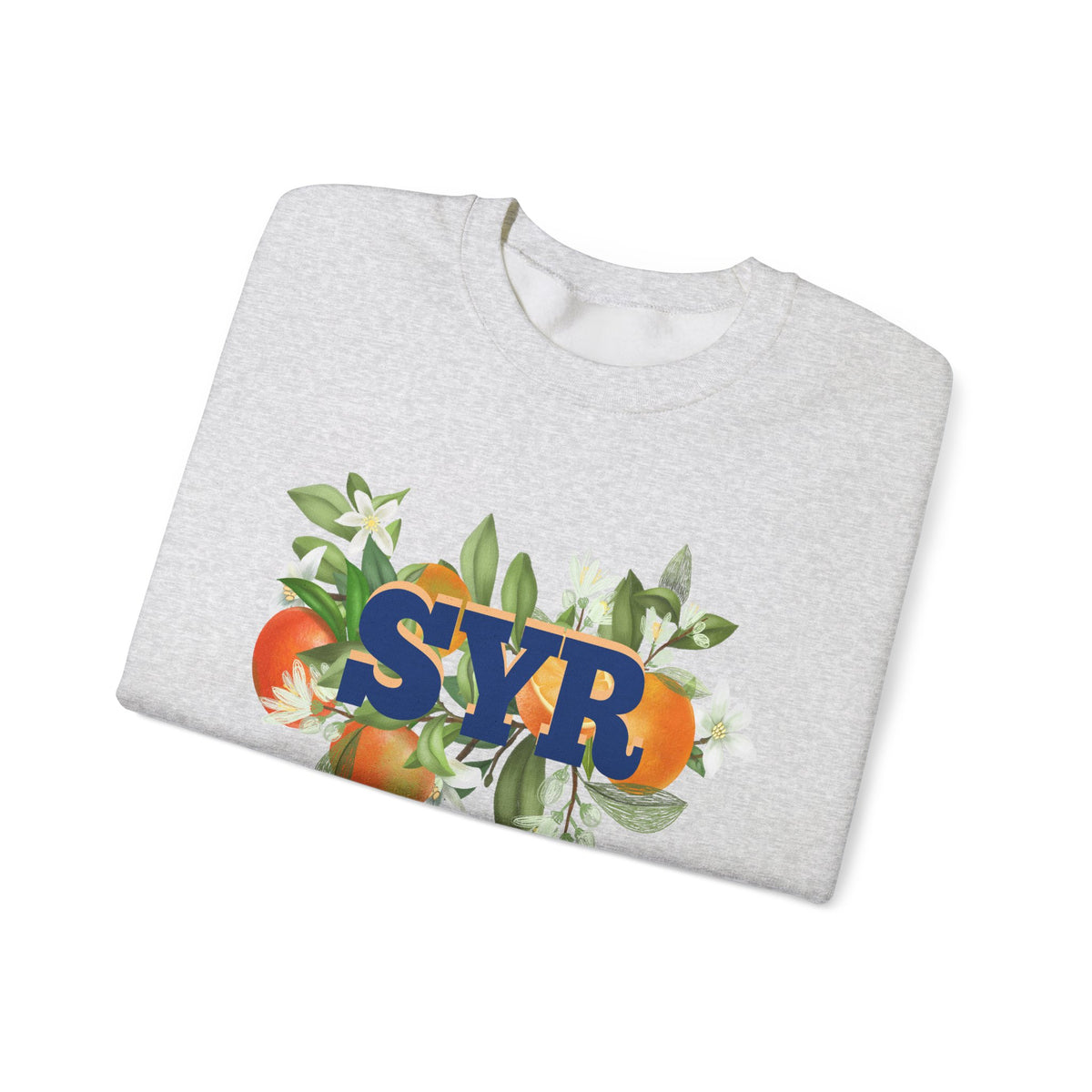 SYR Floral Crewneck Sweatshirt — Syracuse Inspired Fall Pullover