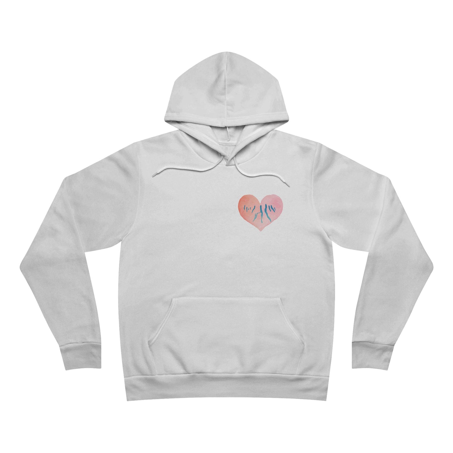 Pink Heart Finger Lakes - Bella + Canvas Xtra Soft