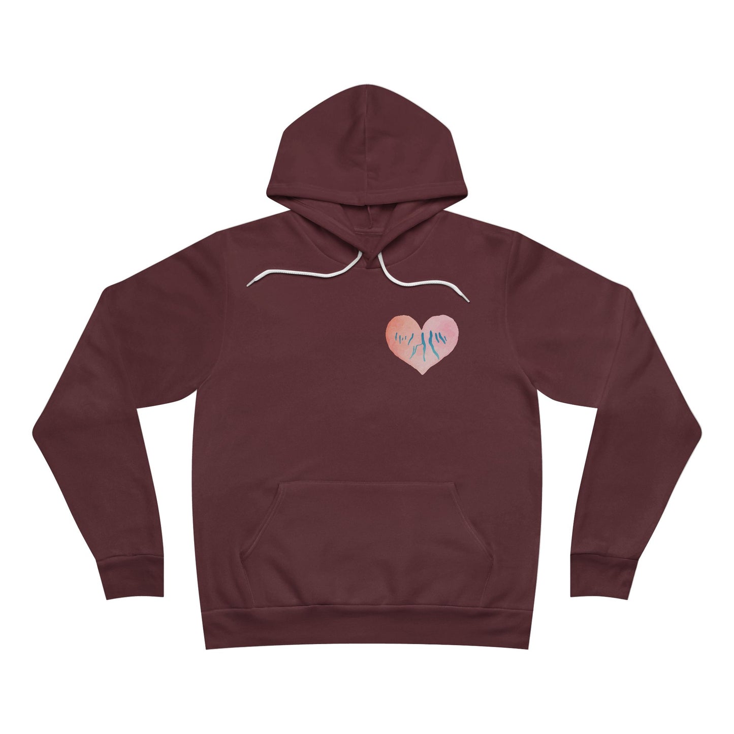 Pink Heart Finger Lakes - Bella + Canvas Xtra Soft