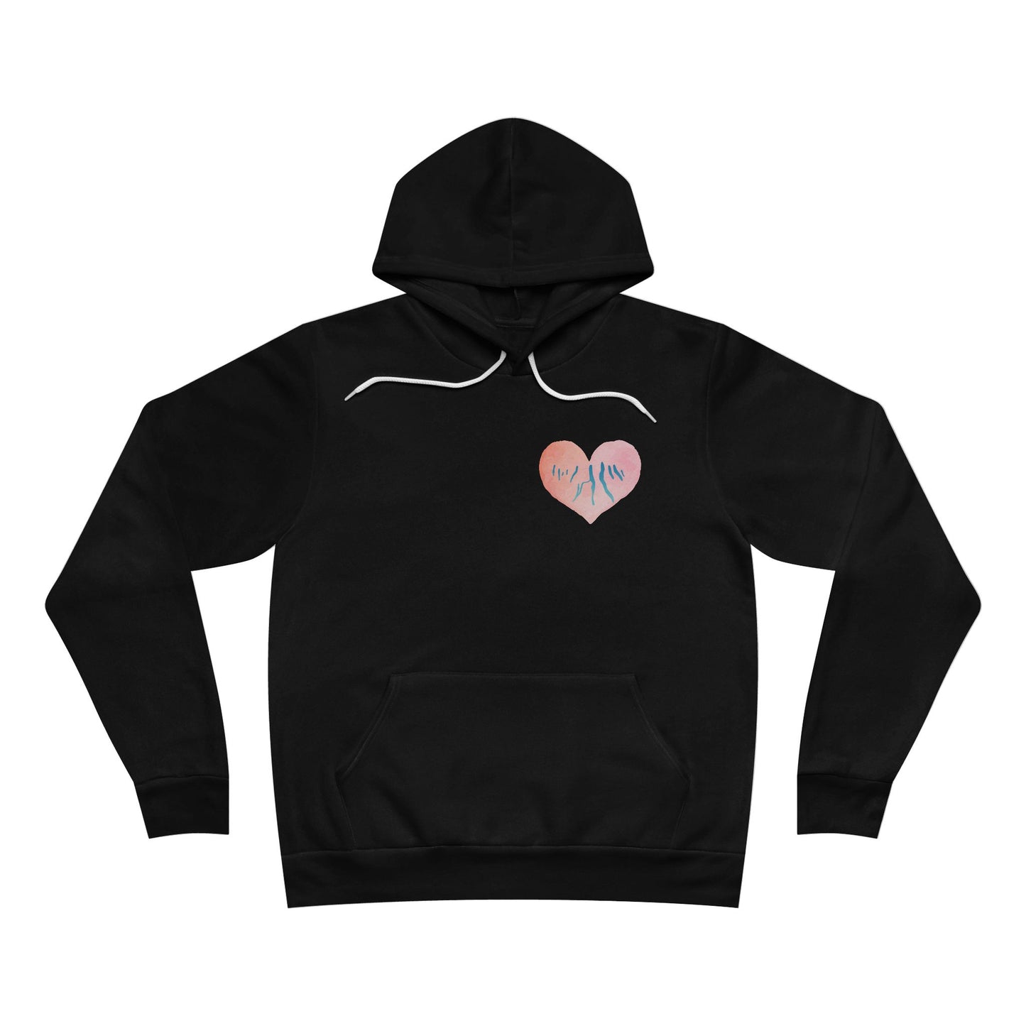 Pink Heart Finger Lakes - Bella + Canvas Xtra Soft