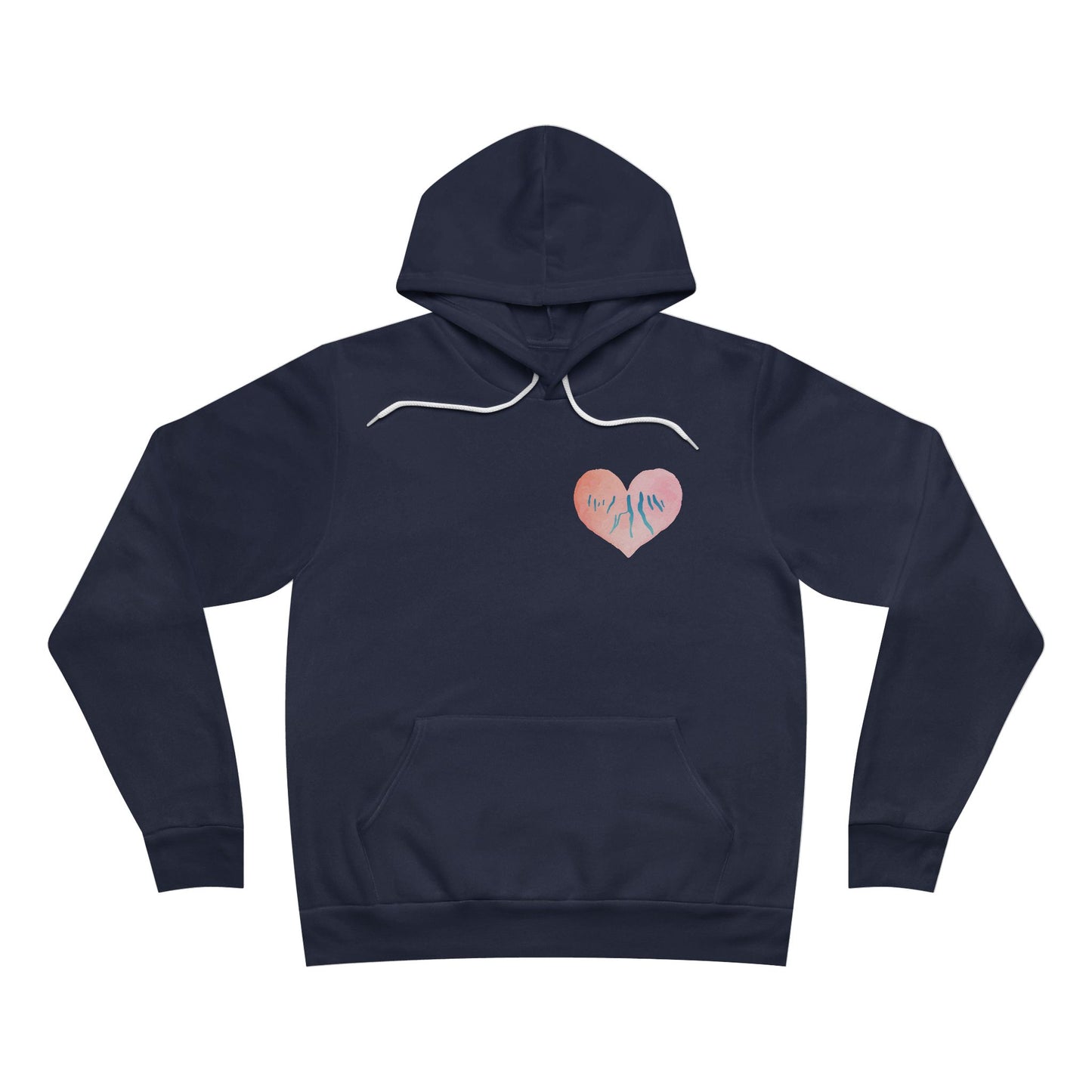 Pink Heart Finger Lakes - Bella + Canvas Xtra Soft