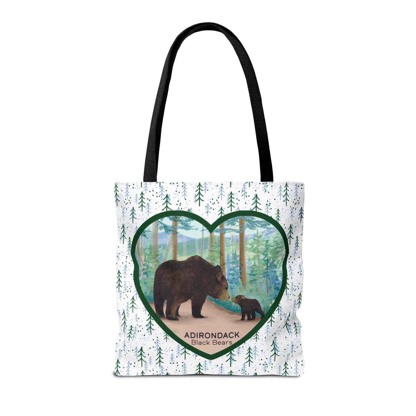 Adirondack Black Bears Tote Bag – Eco-Friendly Nature Lover's Bag