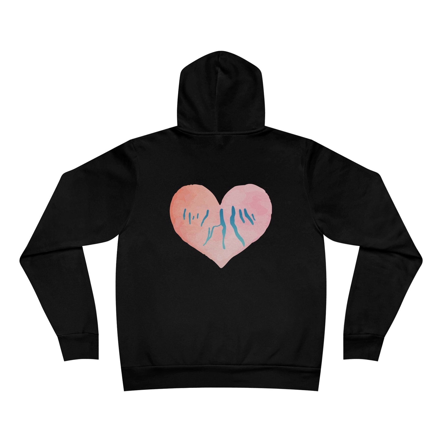 Pink Heart Finger Lakes - Bella + Canvas Xtra Soft