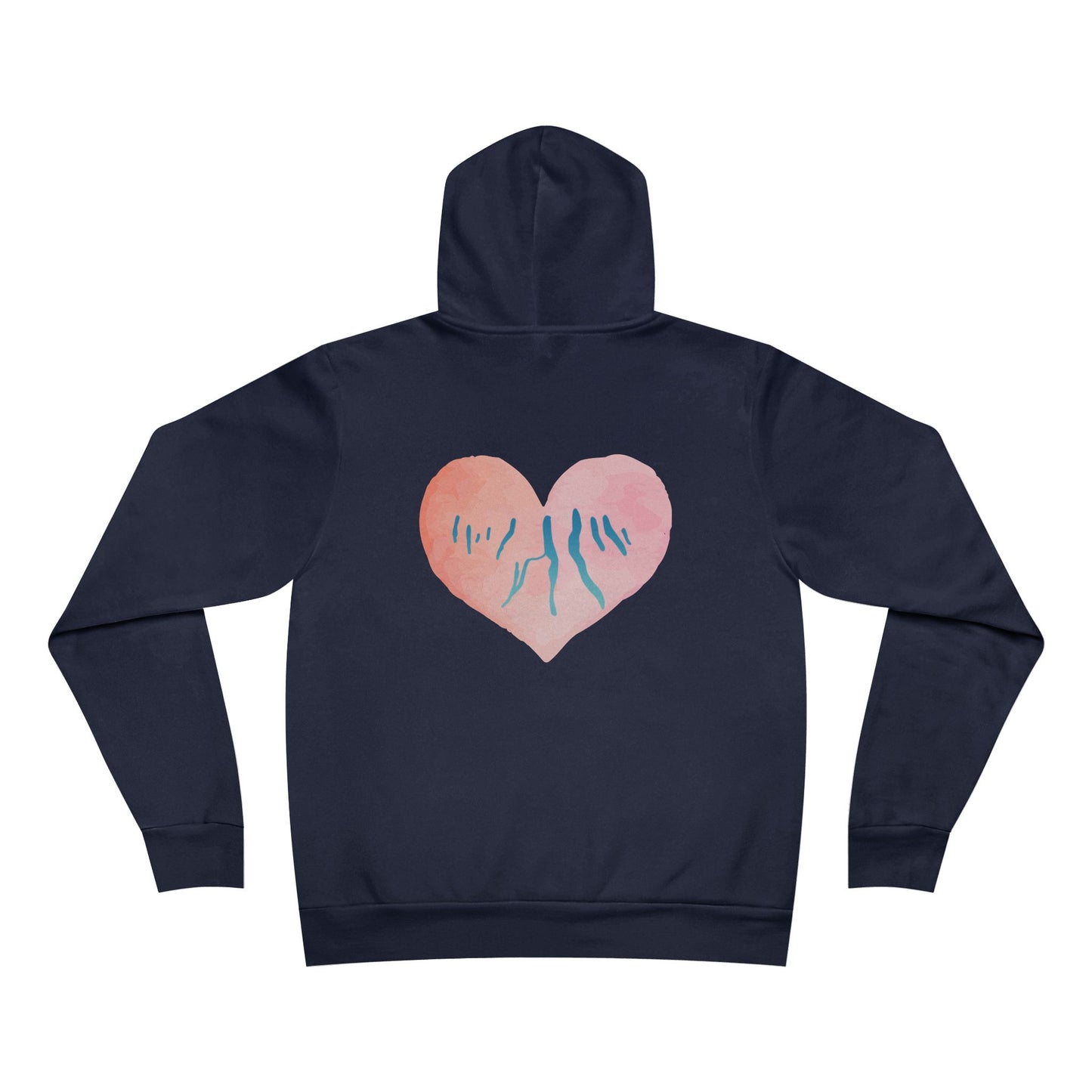 Pink Heart Finger Lakes - Bella + Canvas Xtra Soft