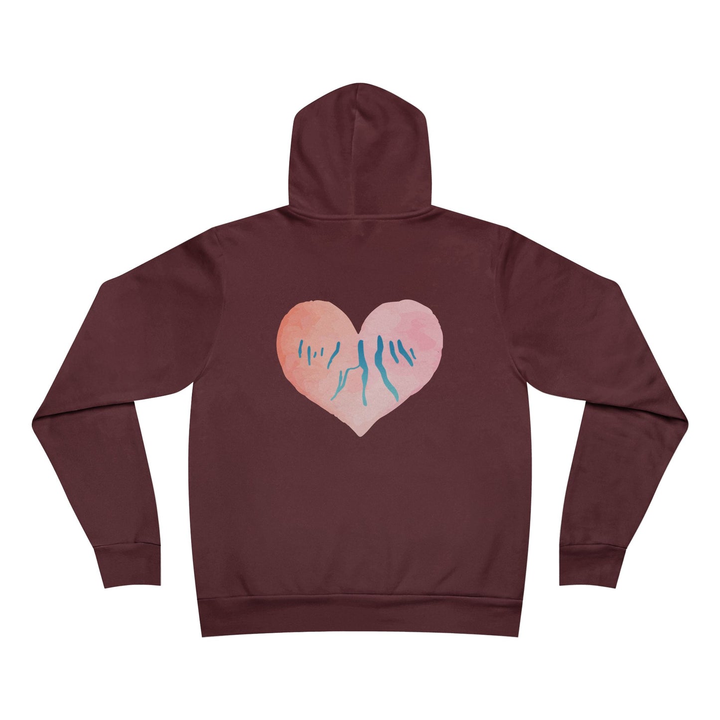 Pink Heart Finger Lakes - Bella + Canvas Xtra Soft