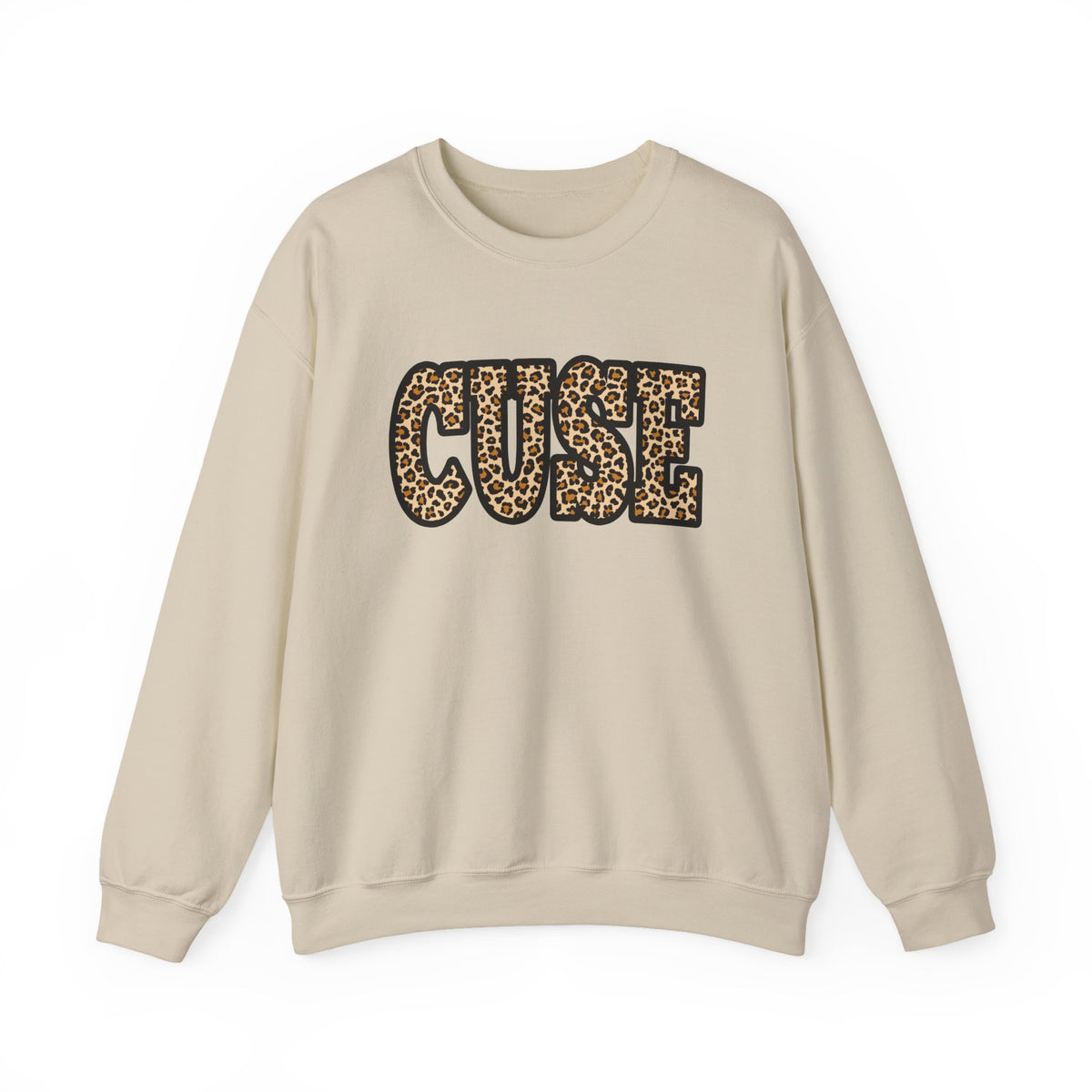 CUSE Leopard Print Crewneck Sweatshirt