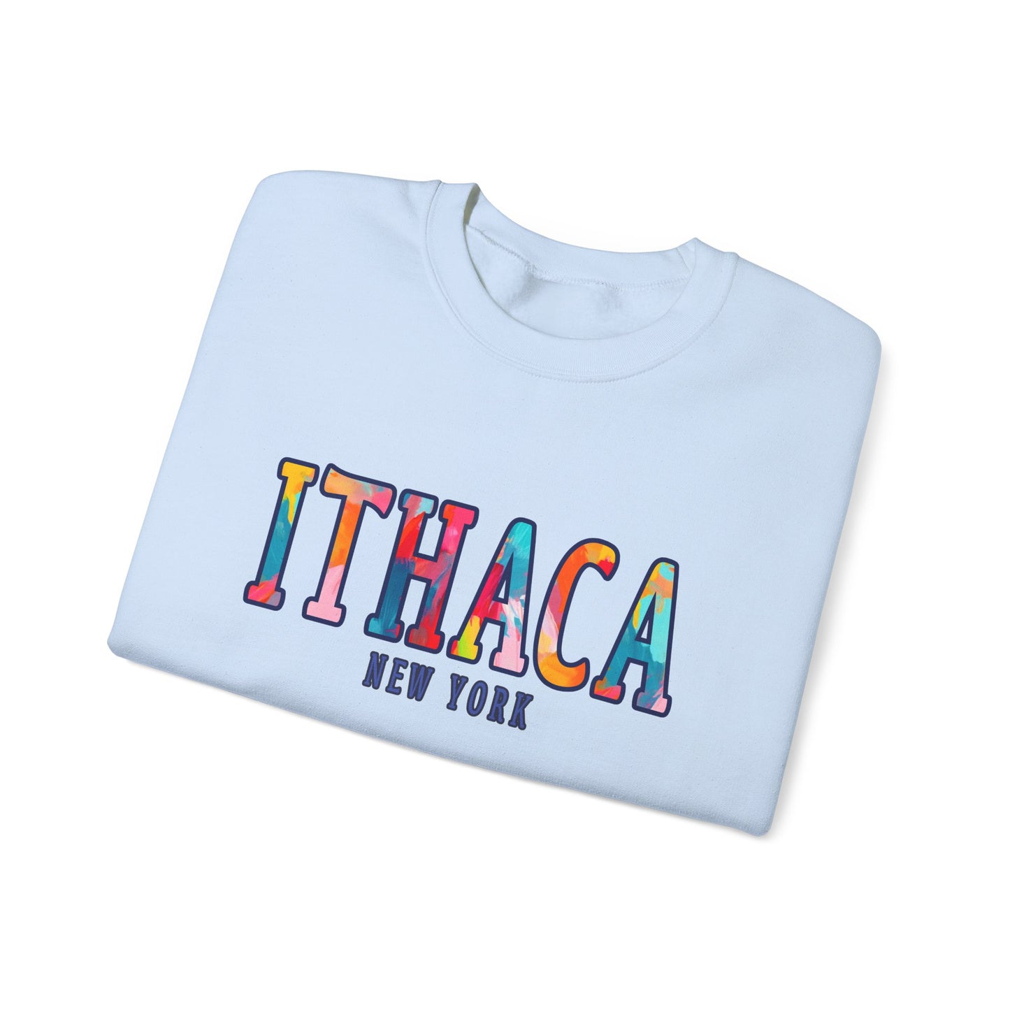 Ithaca Paintbrush - Cozy Unisex Heavy Blend™ Crewneck Sweatshirt