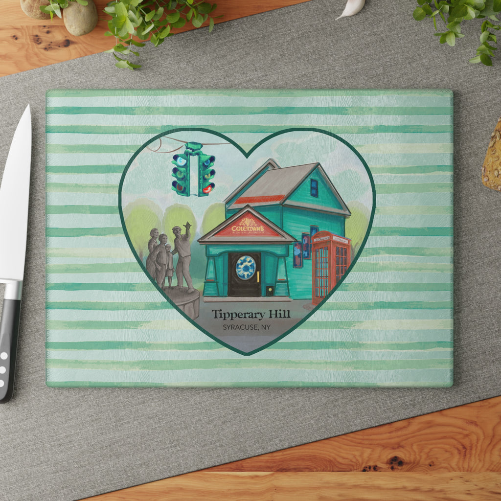 Tipperary Hill Glass Charcuterie and Cutting Board