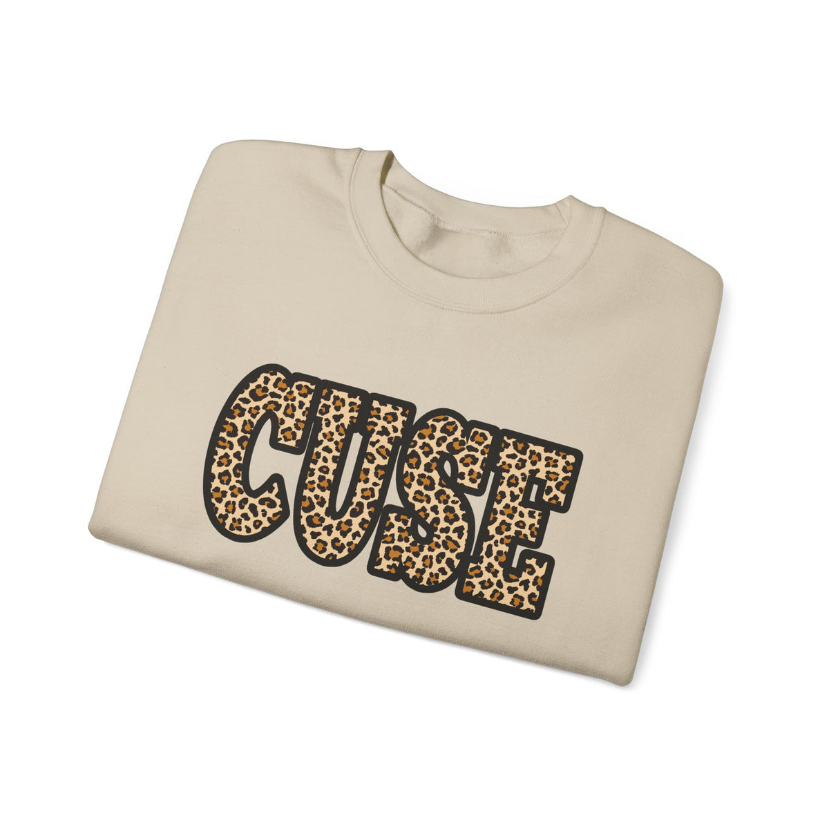 CUSE Leopard Print Crewneck Sweatshirt