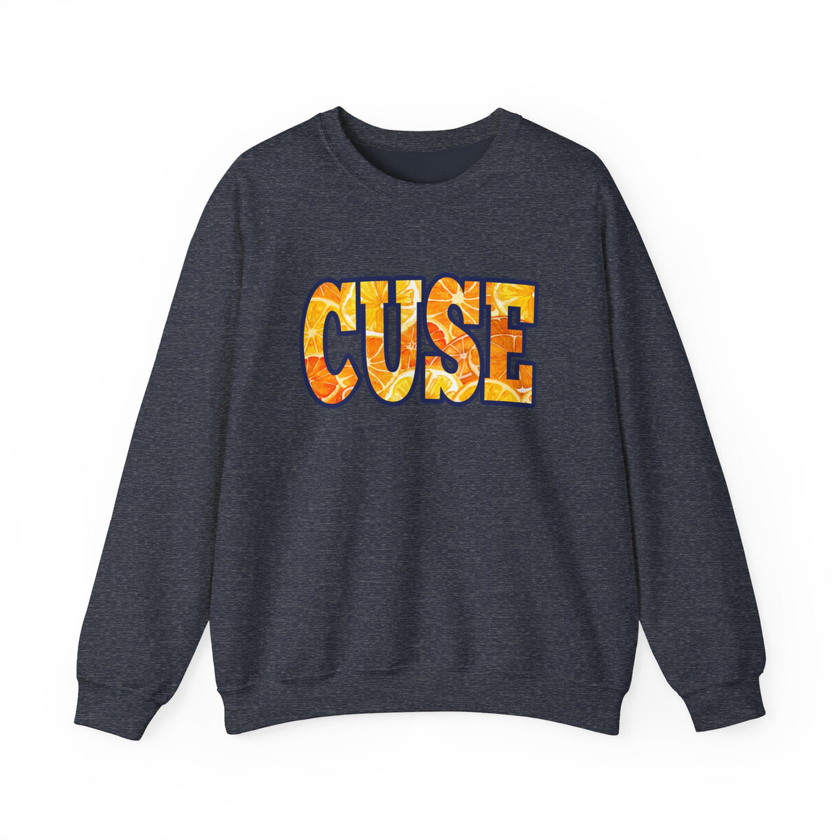 CUSE Orange Slices Crewneck Sweatshirt — Syracuse Inspired Fall Pullover