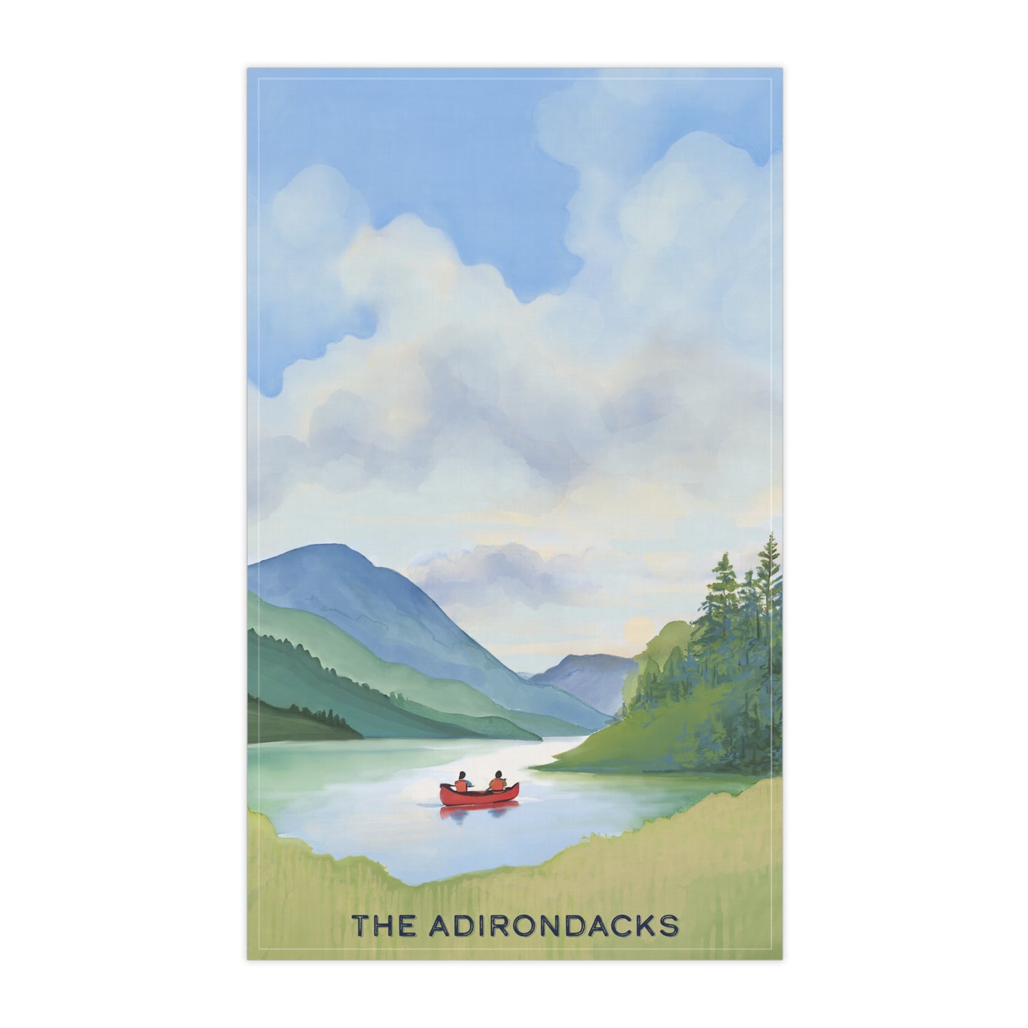 Adirondack Serene Adventure Cotton Tea Towels - Made in the USA