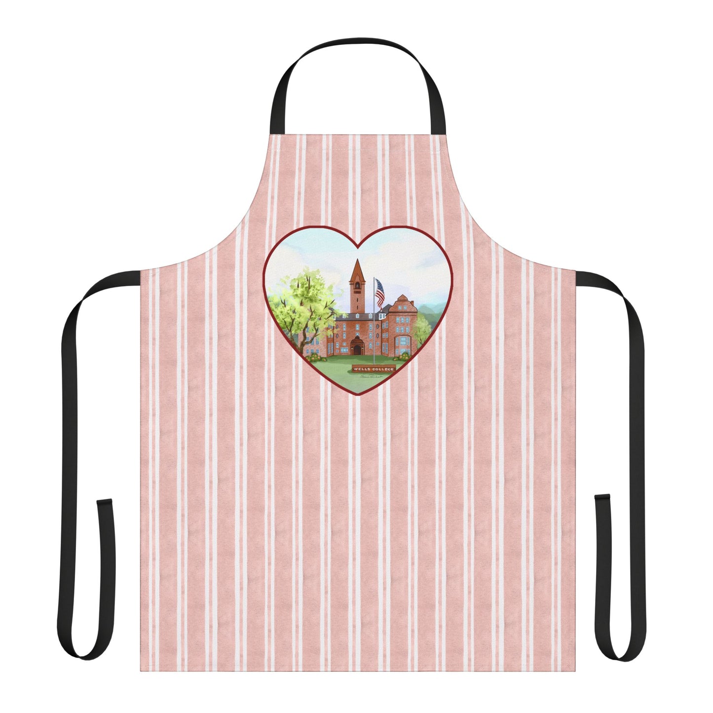 Wells College, Aurora NY Apron - Perfect for  Chefs, and Home Cooks - Made in the USA
