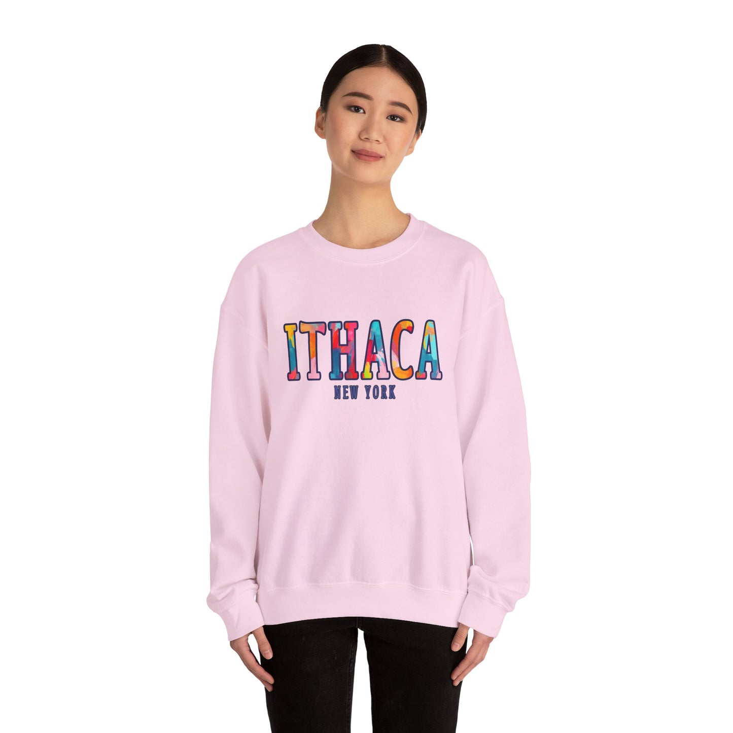 Ithaca Paintbrush - Cozy Unisex Heavy Blend™ Crewneck Sweatshirt