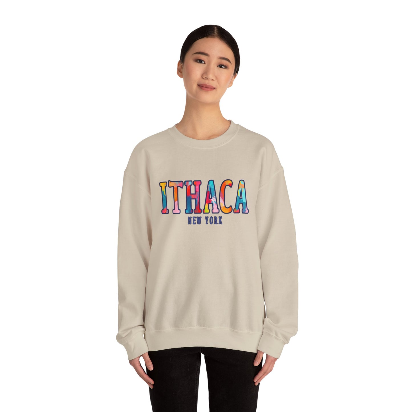 Ithaca Paintbrush - Cozy Unisex Heavy Blend™ Crewneck Sweatshirt
