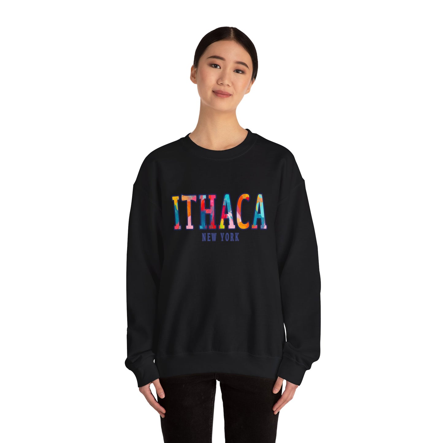 Ithaca Paintbrush - Cozy Unisex Heavy Blend™ Crewneck Sweatshirt
