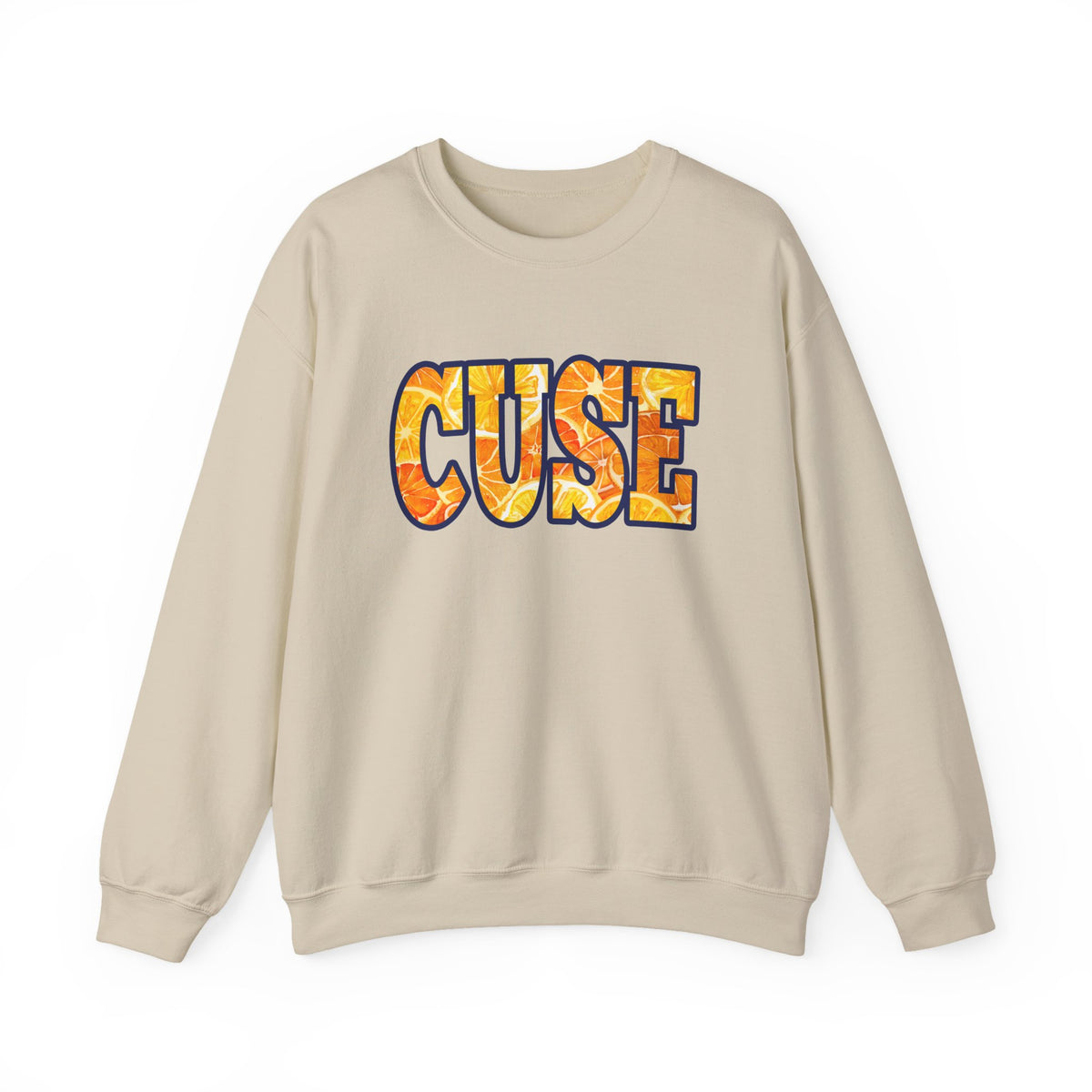 CUSE Orange Slices Crewneck Sweatshirt — Syracuse Inspired Fall Pullover