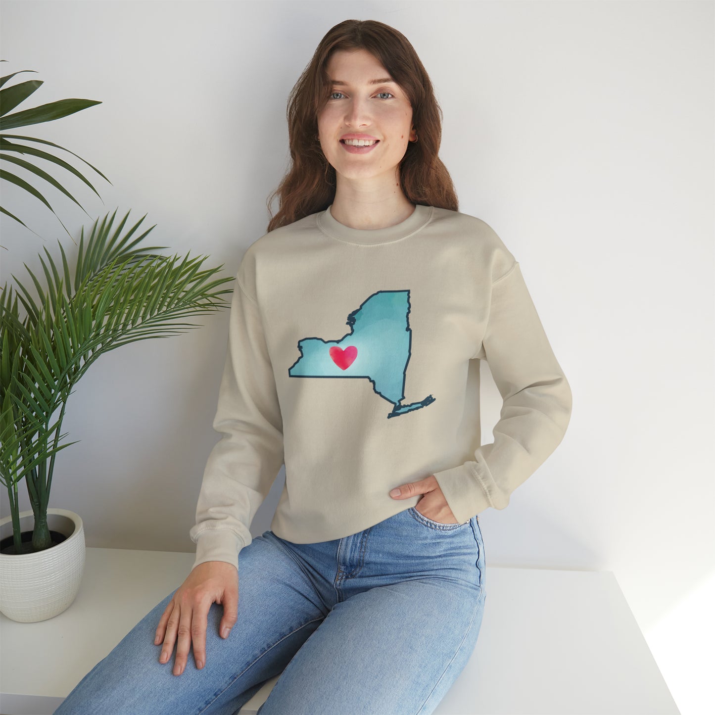 NY Heart - Unisex Crewneck Sweatshirt