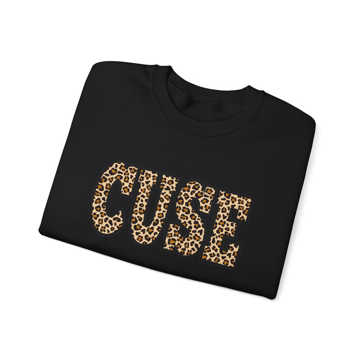 CUSE Leopard Print Crewneck Sweatshirt