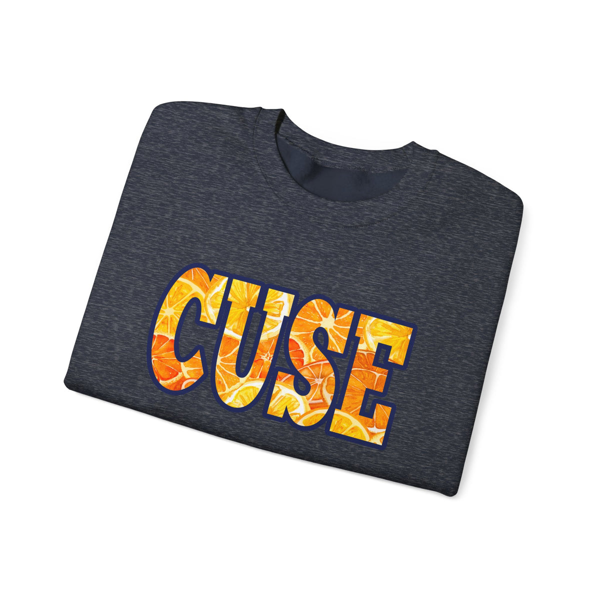 CUSE Orange Slices Crewneck Sweatshirt — Syracuse Inspired Fall Pullover
