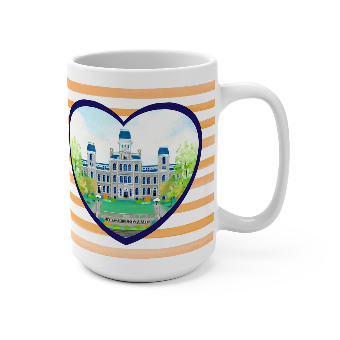 Syracuse University Orange Stripe Mug 15oz