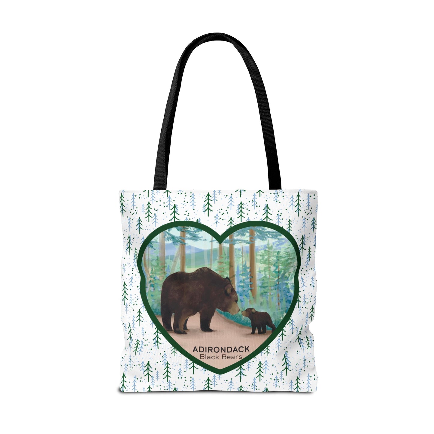 Adirondack Black Bears Tote Bag – Eco-Friendly Nature Lover's Bag