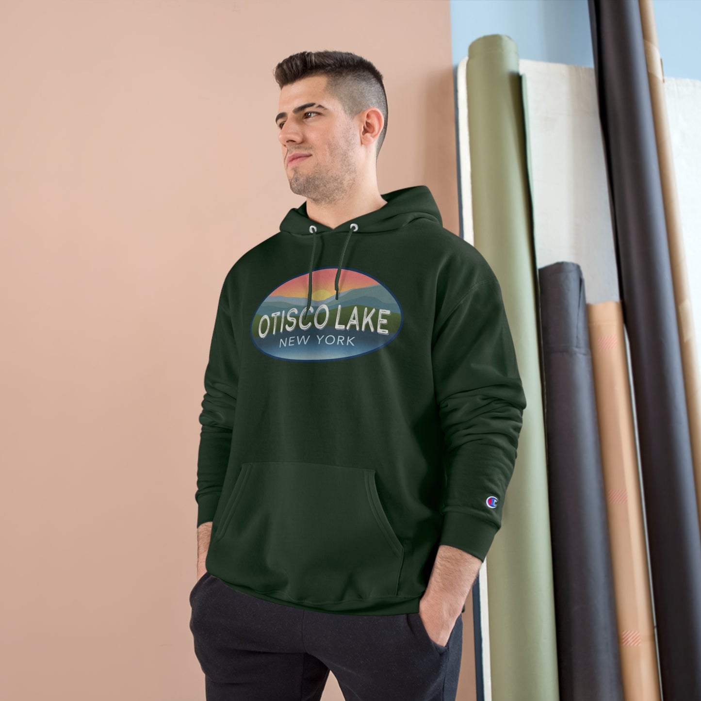 Otisco Lake - Unisex Champion Hoodie