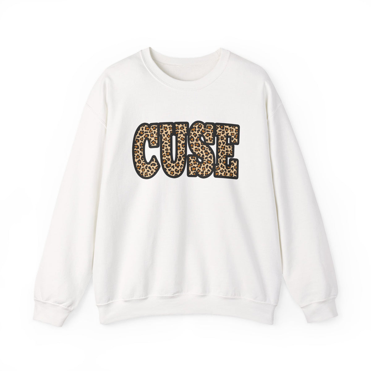 CUSE Leopard Print Crewneck Sweatshirt