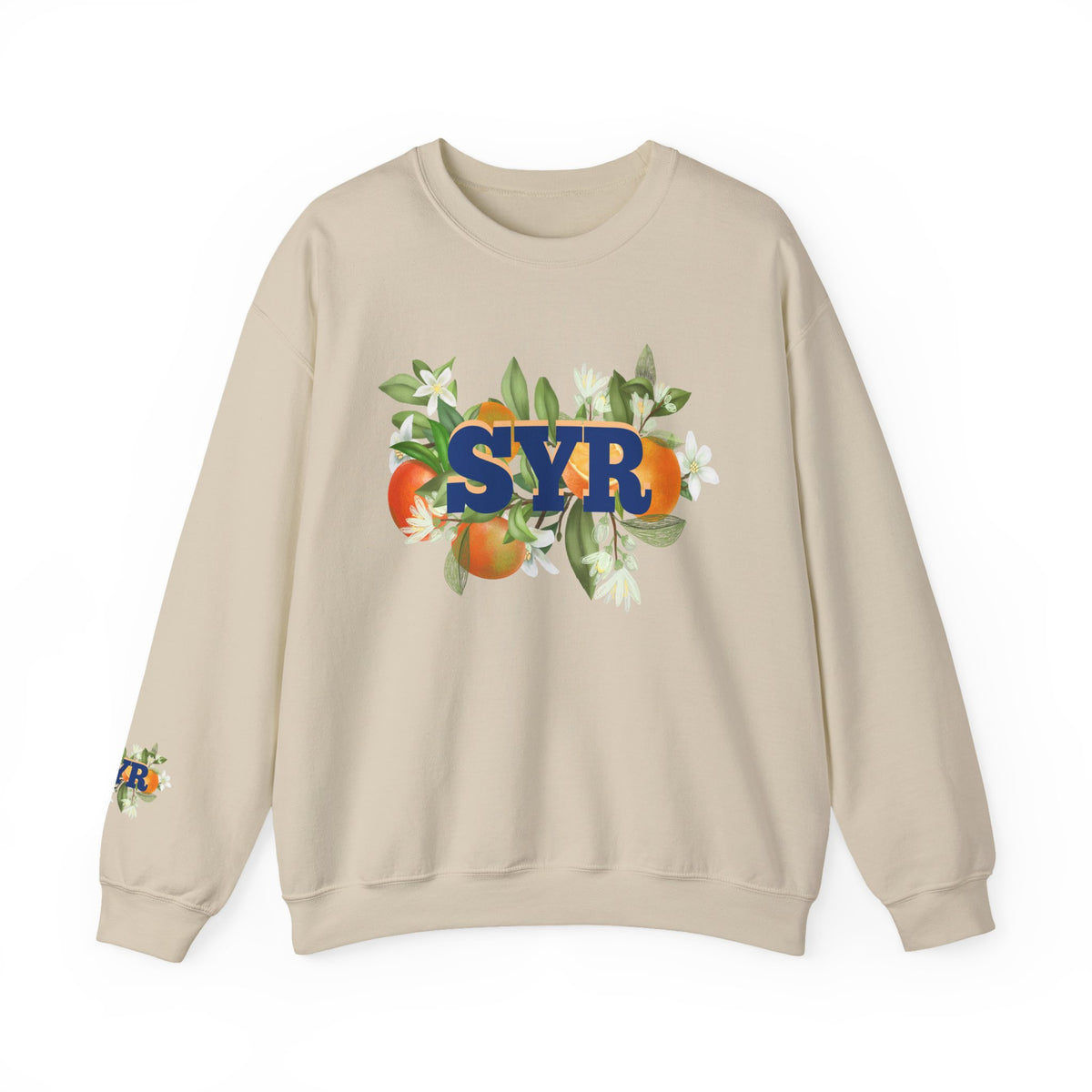 SYR Floral Crewneck Sweatshirt — Syracuse Inspired Fall Pullover