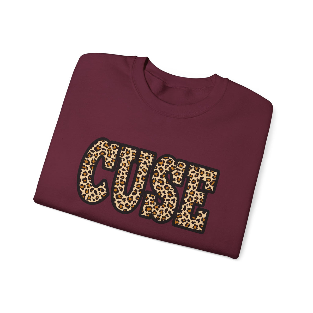 CUSE Leopard Print Crewneck Sweatshirt
