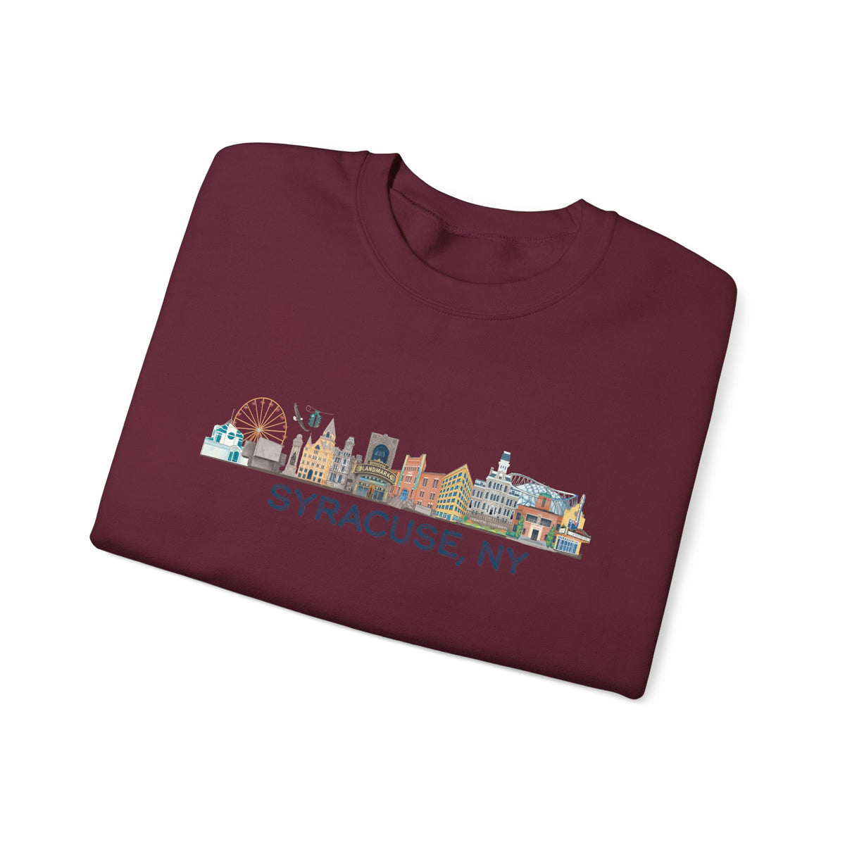 Syracuse Skyline Crewneck Sweatshirt — Syracuse Inspired Fall Pullover