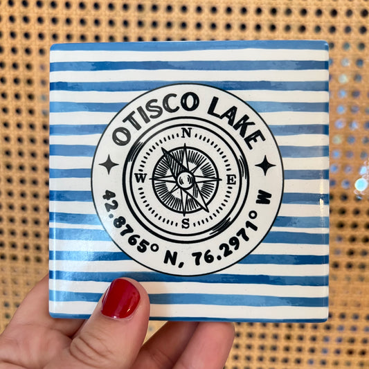 Sample Sale Ceramic Tile Coaster (style 12)