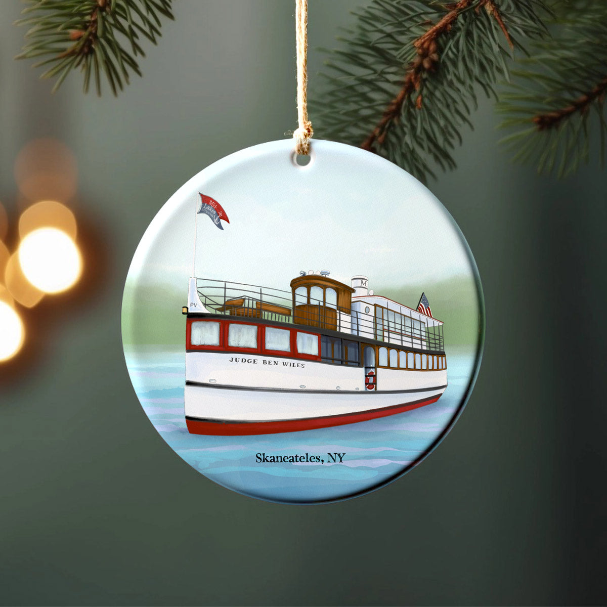 The Judge Ben Wiles Porcelain Ornament