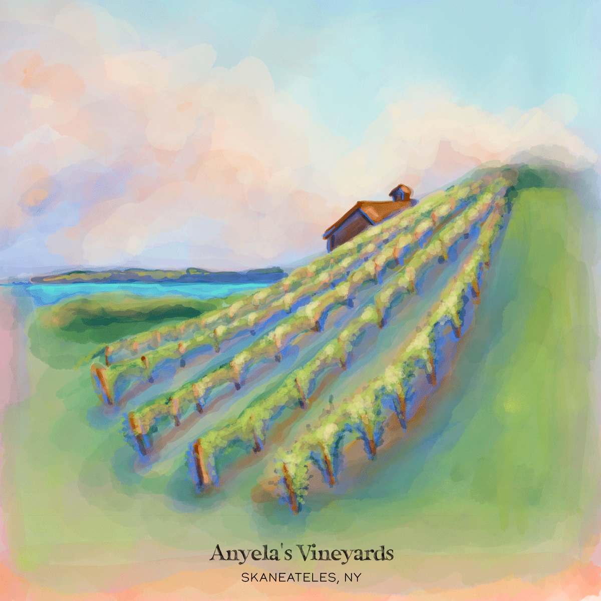 Anyela's Vineyards Skaneateles Fine Art Print