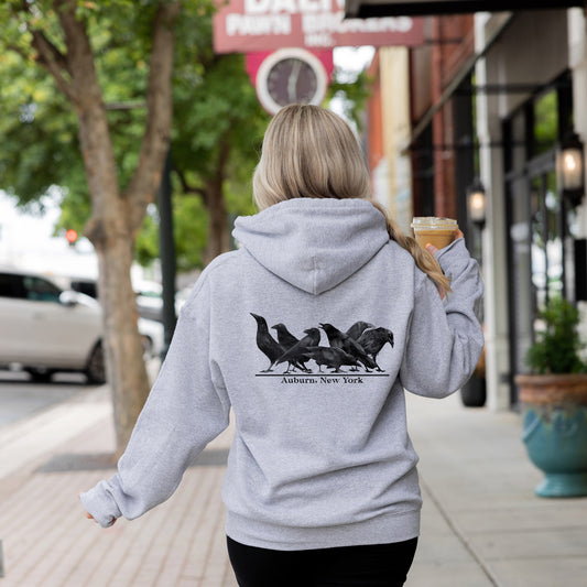 Auburn NY Crows - Cozy Unisex Sponge Fleece Pullover Hoodie