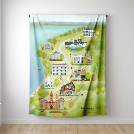 Aurora Summer Light Fleece Throw Blanket