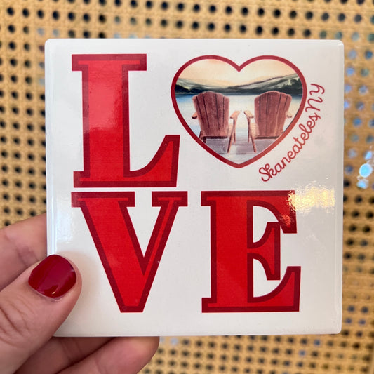 Sample Sale Ceramic Tile Coaster (style 10)