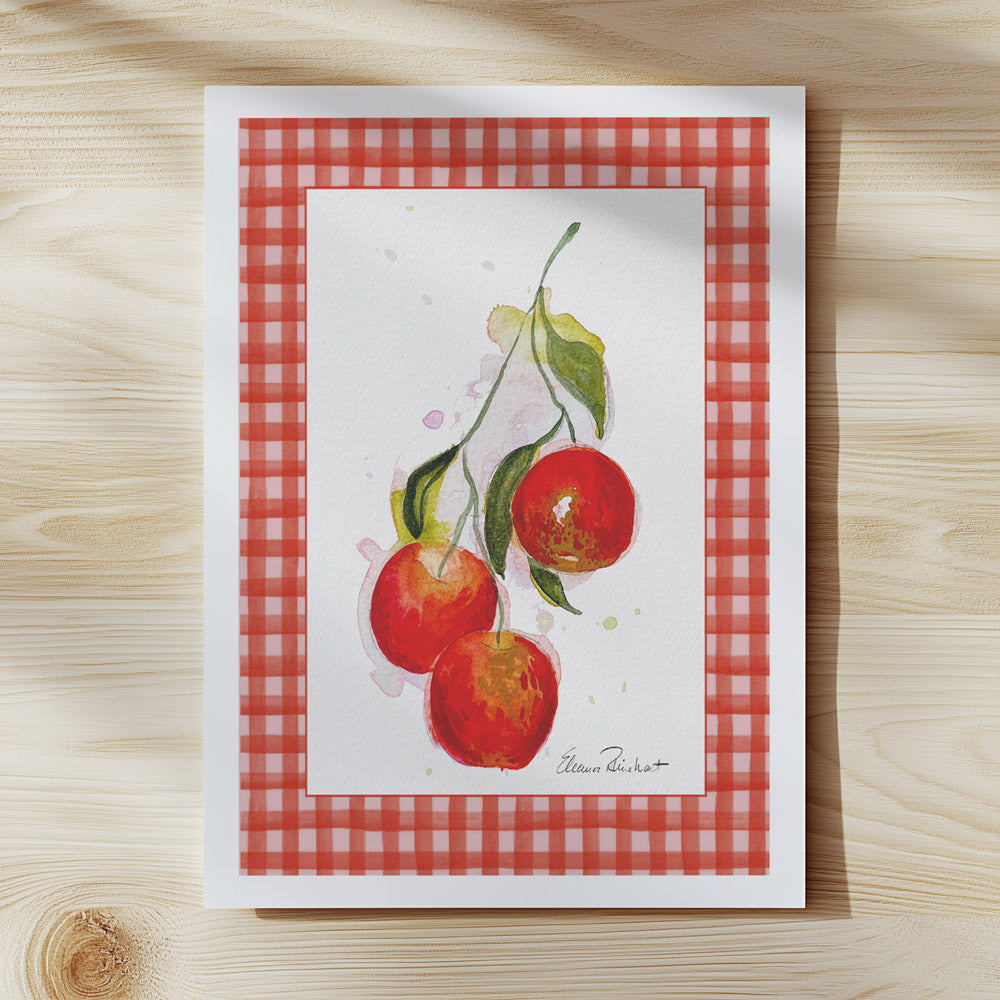 Three Apples on a Branch - Fine Art Print