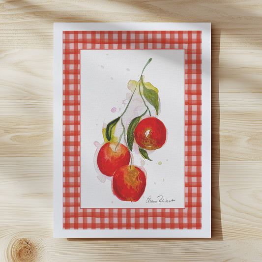 Three Apples on a Branch - Fine Art Print