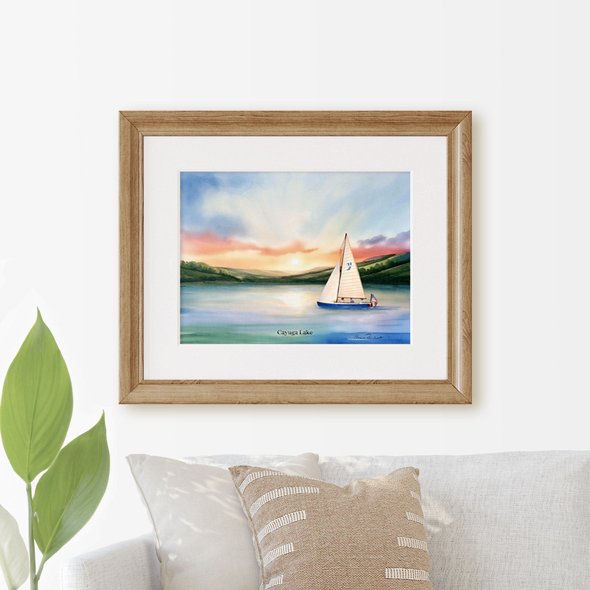 Cayuga Lake Lightning Sunrise Fine Art Print