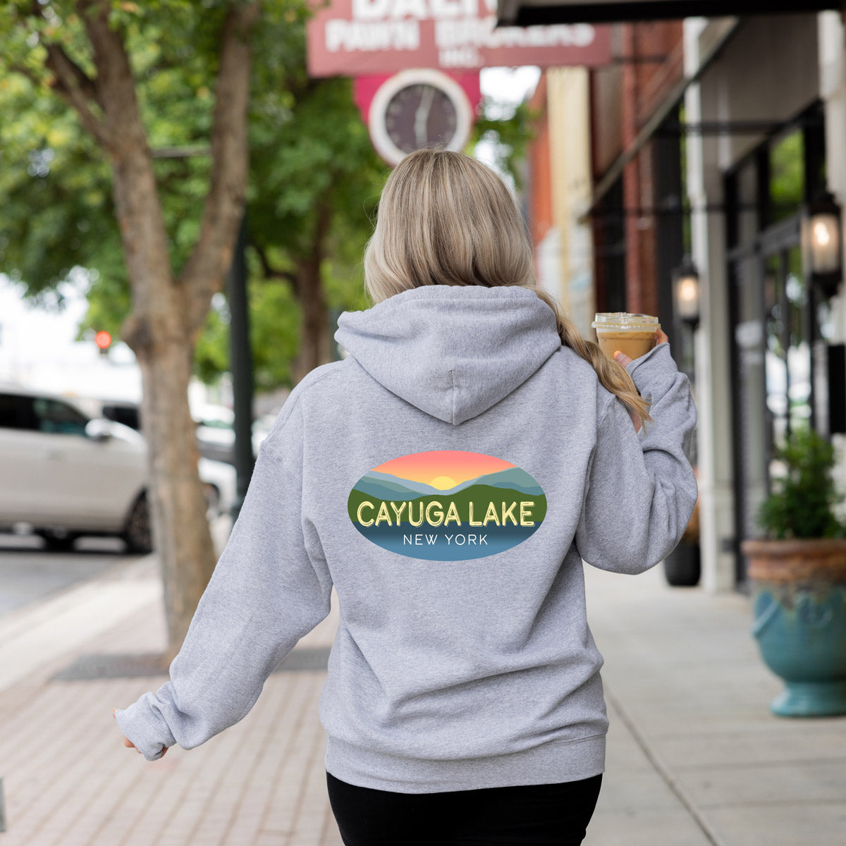 Cayuga Lake - Cozy Unisex Sponge Fleece Pullover Hoodie