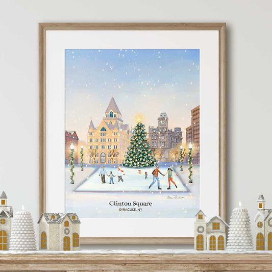 Clinton Square Christmas, Syracuse NY - Art Print