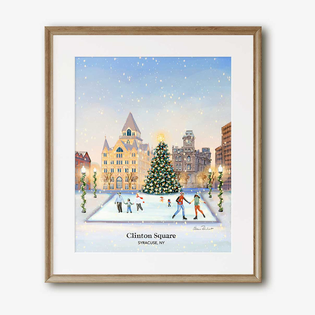 Clinton Square Christmas, Syracuse NY - Art Print