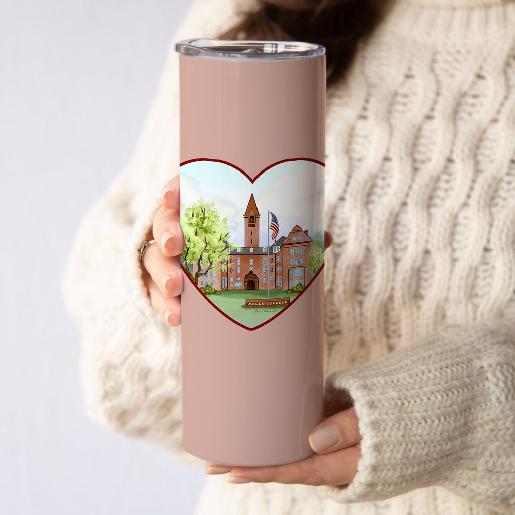 Wells College, Aurora NY Skinny Coffee Stainless Steel Tumbler