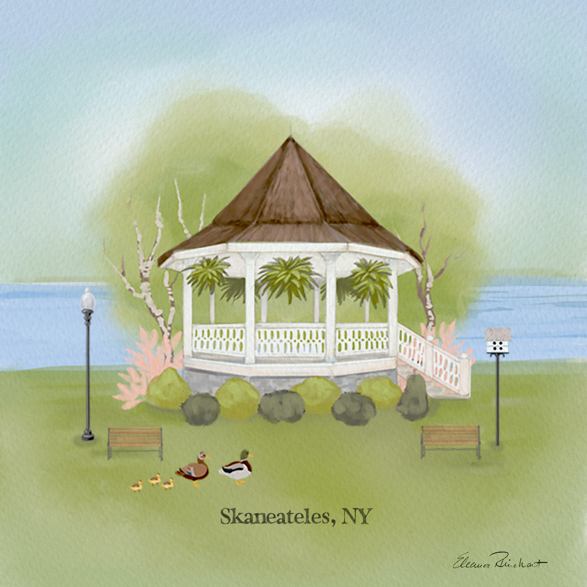 Gazebo Skaneateles Framed Mini Print