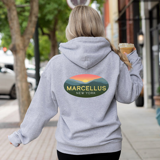 Marcellus New York Scenic Hoodie — Bella + Canvas Xtra Soft Pullover