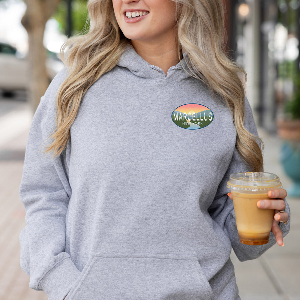 Marcellus New York Scenic Hoodie — Bella + Canvas Xtra Soft Pullover